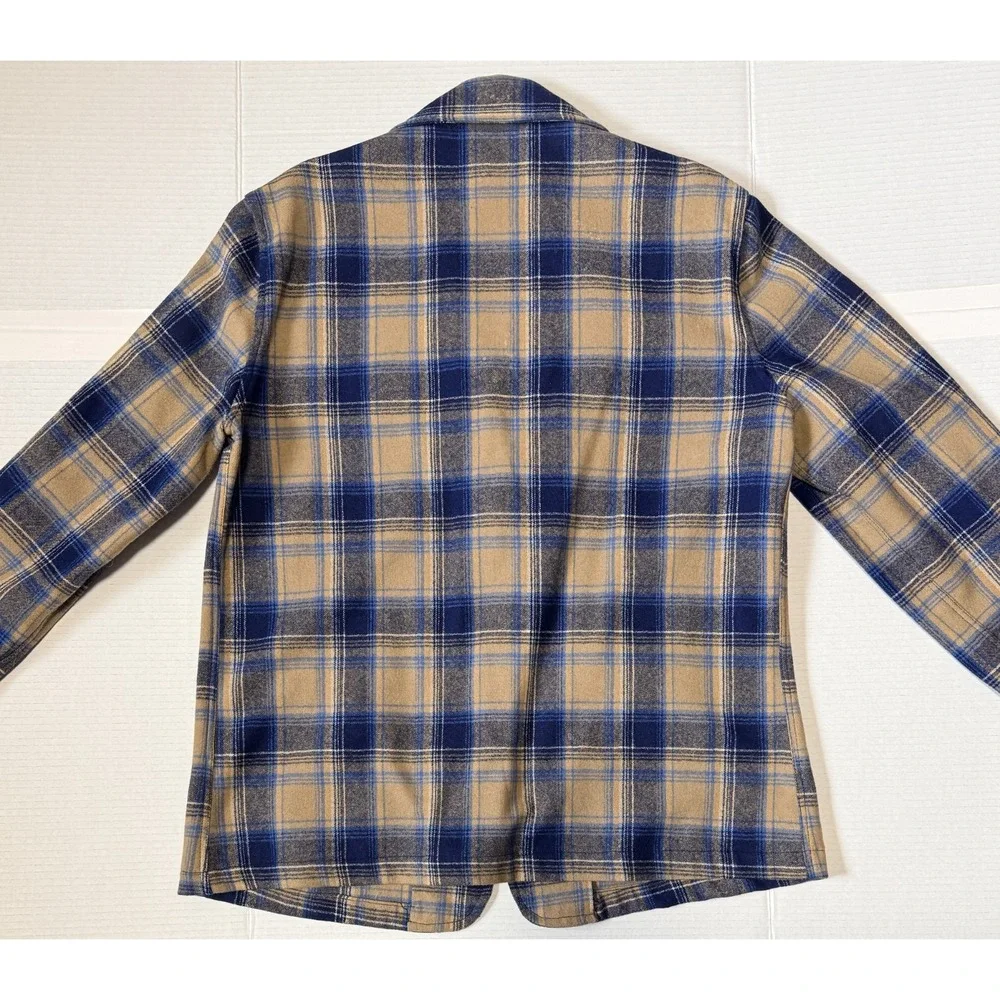 PENDLETON - Men's Vintage Plaid 100% Virgin Wool Blazer Jacket USA Made - Medium